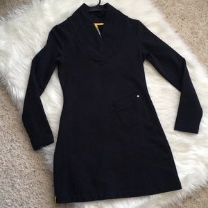 Lole Organic Cotton Blend LS Fleece Dress - Sz S